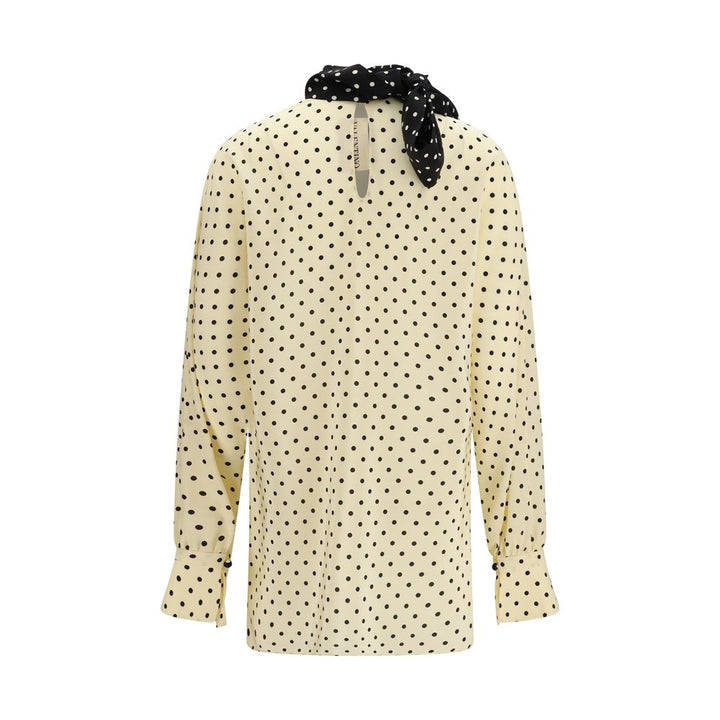 Valentino beige silkebluse