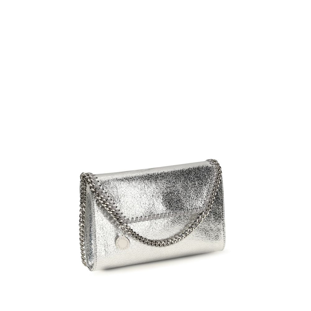 Stella McCartney Skulderveske i Sølvfarget Polyester