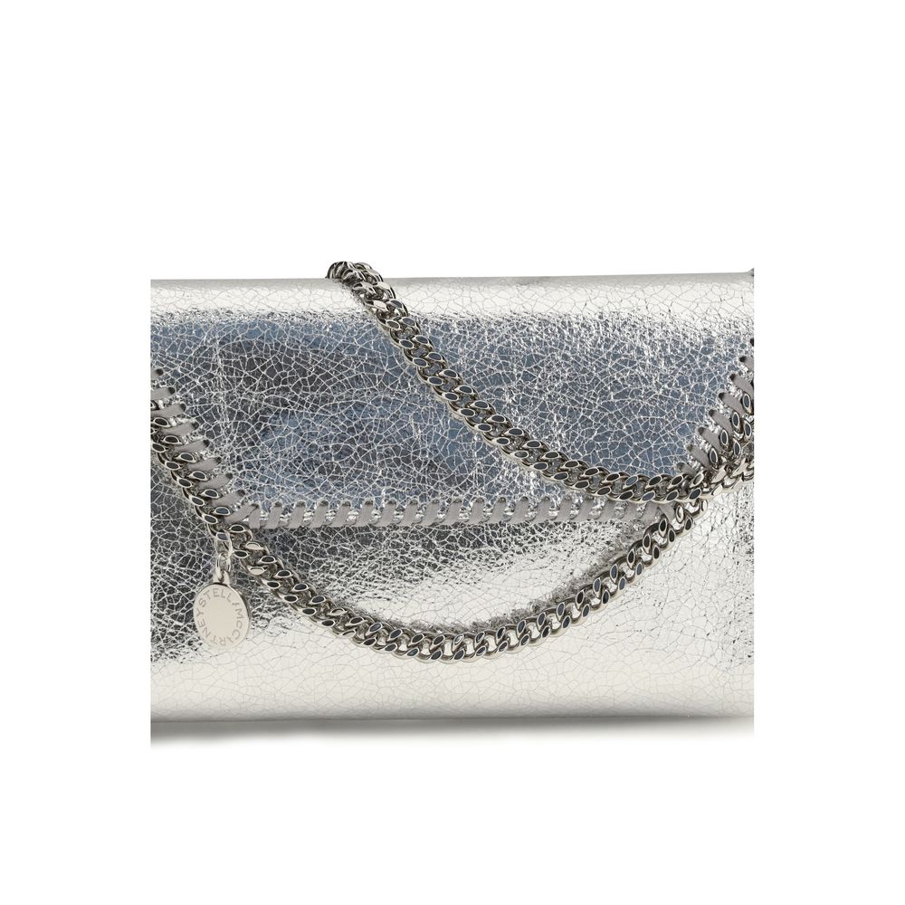 Stella McCartney Skulderveske i Sølvfarget Polyester