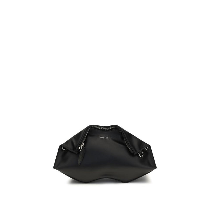 Alexander McQueen Svart Kalveskinn Kveldsveske
