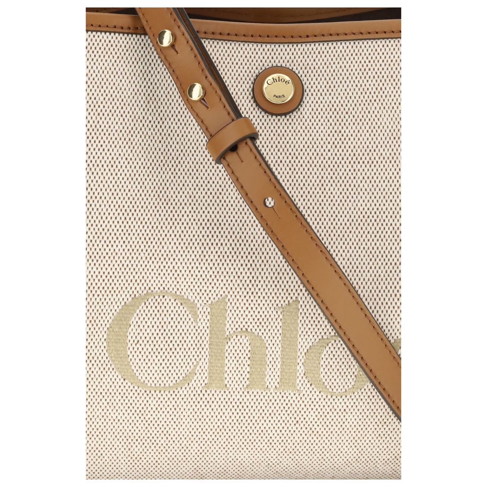 Chloé Beige håndveske i stoff