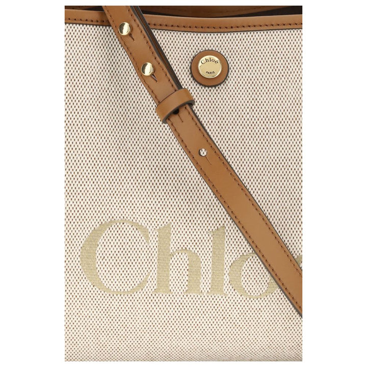 Chloé Beige håndveske i stoff