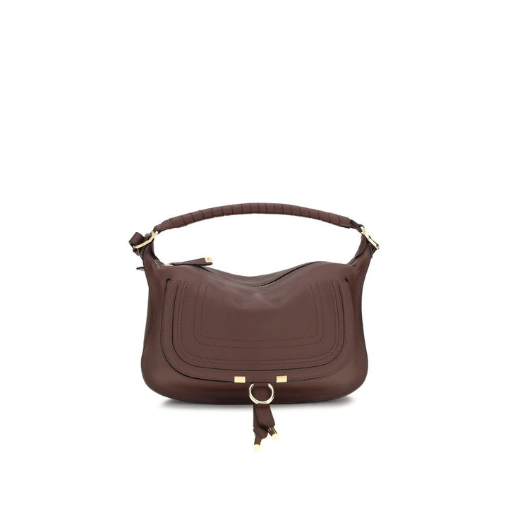 Chloé Bordeaux kalveskinn Bos Taurus skulderveske