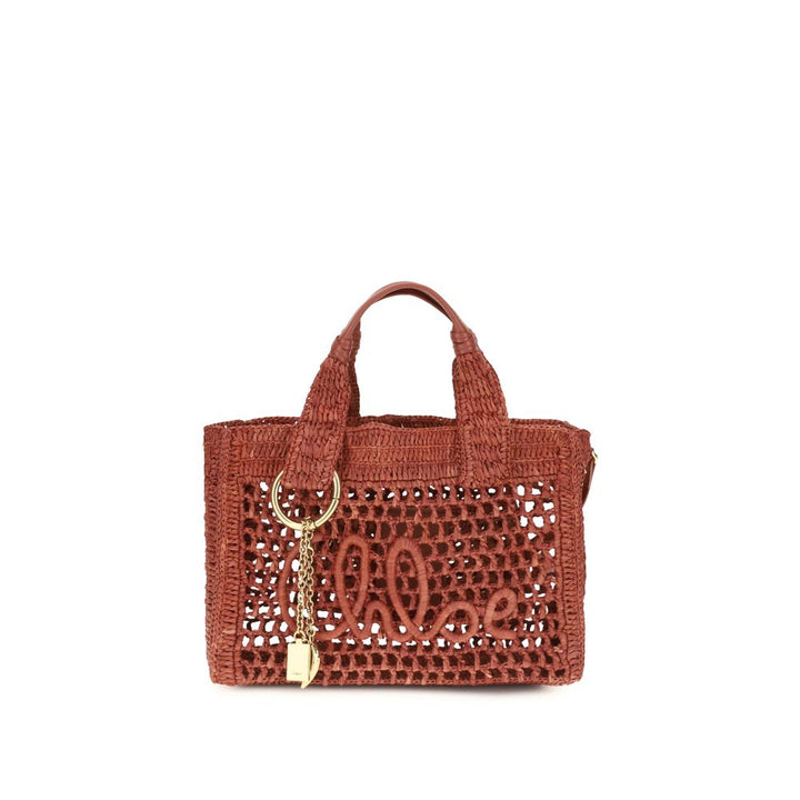 Chloé Skulderveske i Flerfarget Raffia