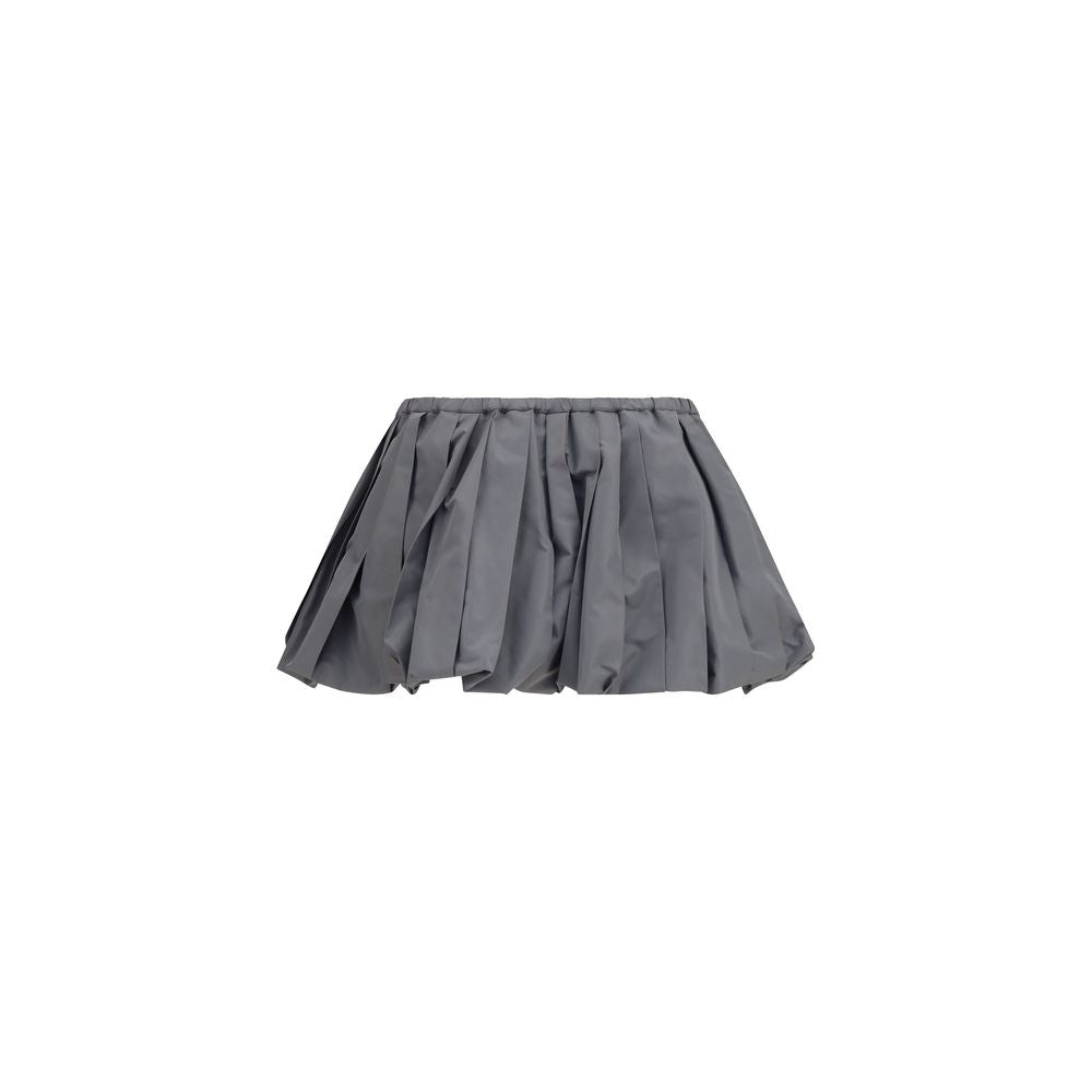 Minifalda gris de poliéster