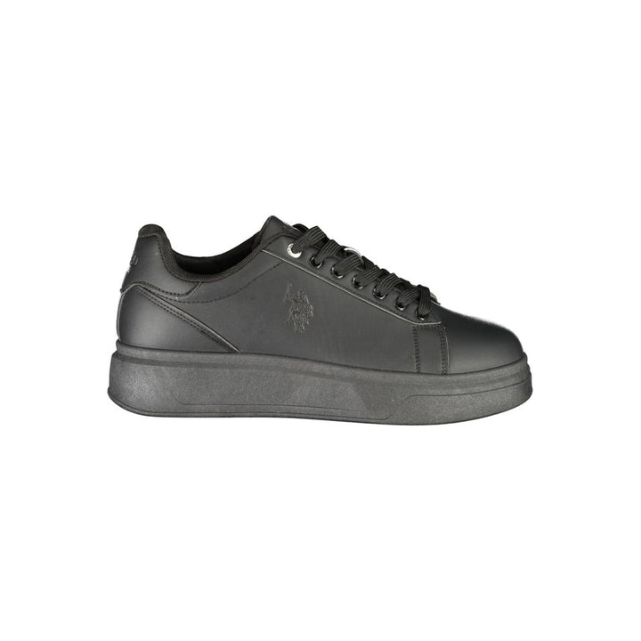 U.S. POLO ASSN. Svarte joggesko for menn i polyester