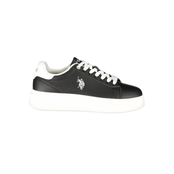 U.S. POLO ASSN. Svart Polyuretan Herresneaker