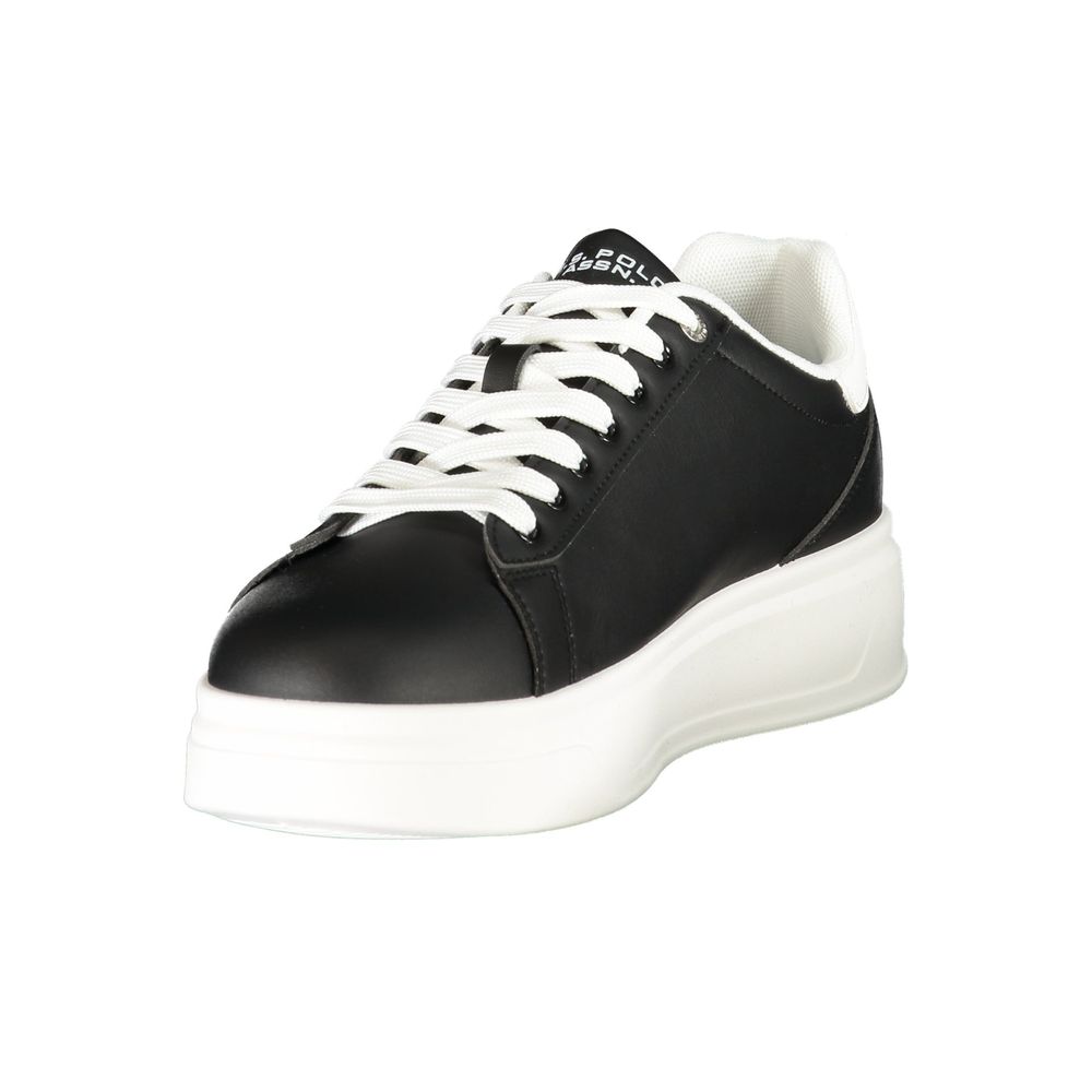 U.S. POLO ASSN. Svart Polyuretan Herresneaker