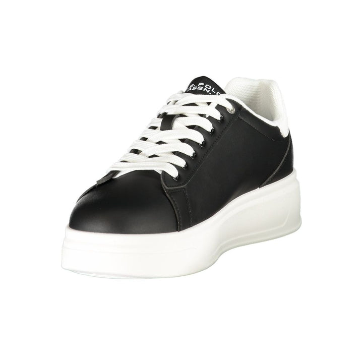 U.S. POLO ASSN. Svart Polyuretan Herresneaker