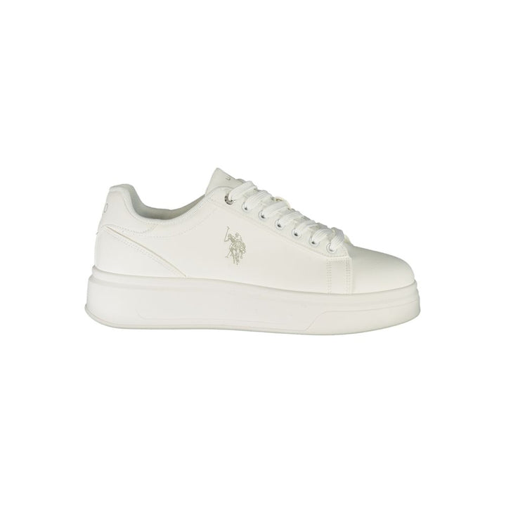 U.S. POLO ASSN. Hvite joggesko i polyuretan for menn