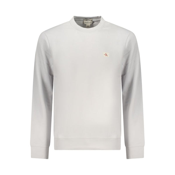 Calvin Klein Gray Cotton Men Sweatshirt