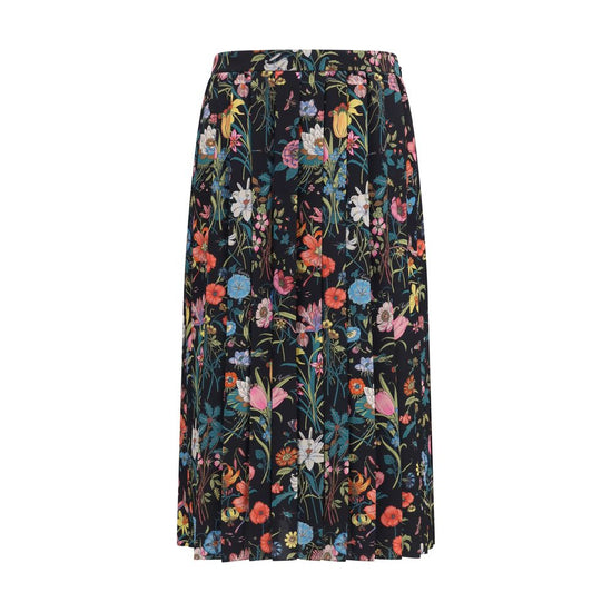 Gucci Multicolor Silk Midi Skirt
