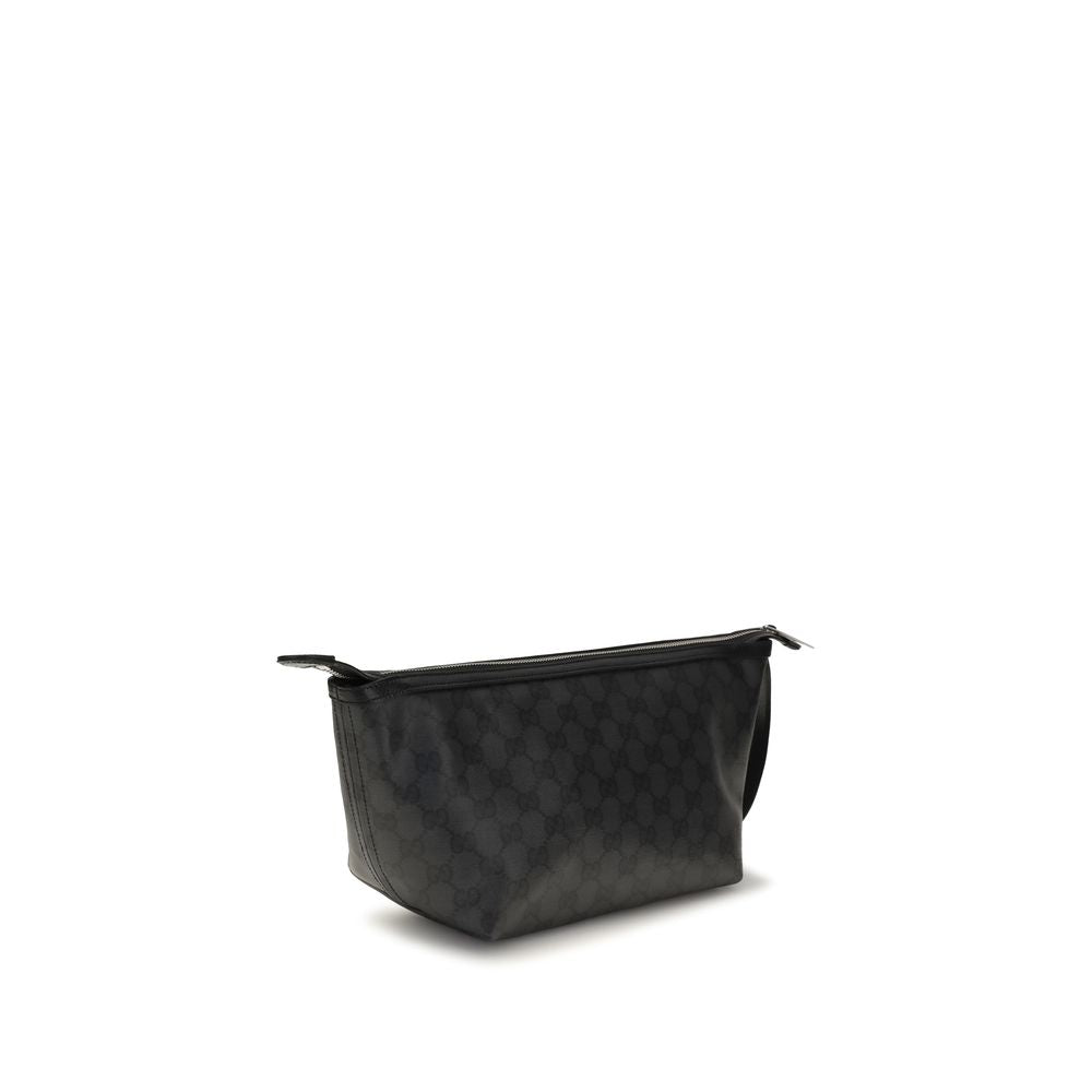 Black Cotton Clutch Bag