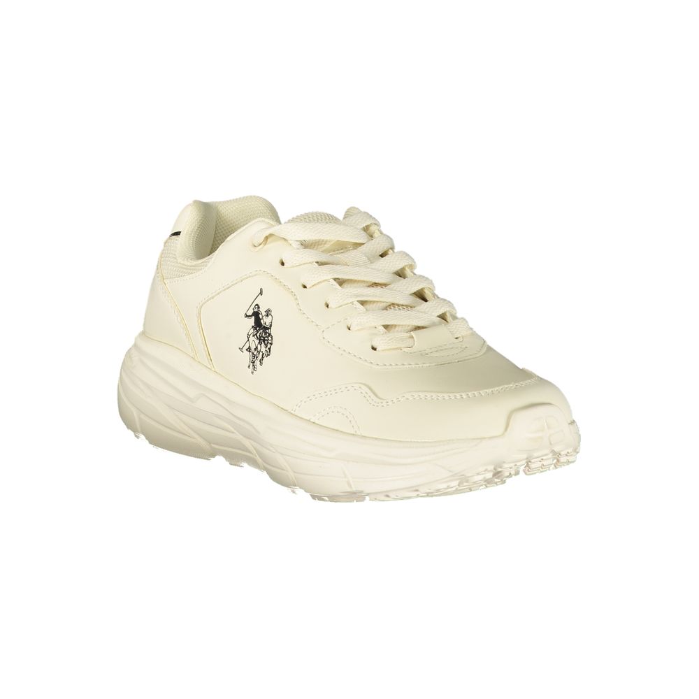 U.S. POLO ASSN. Hvit sneakers i polyuretan til dame