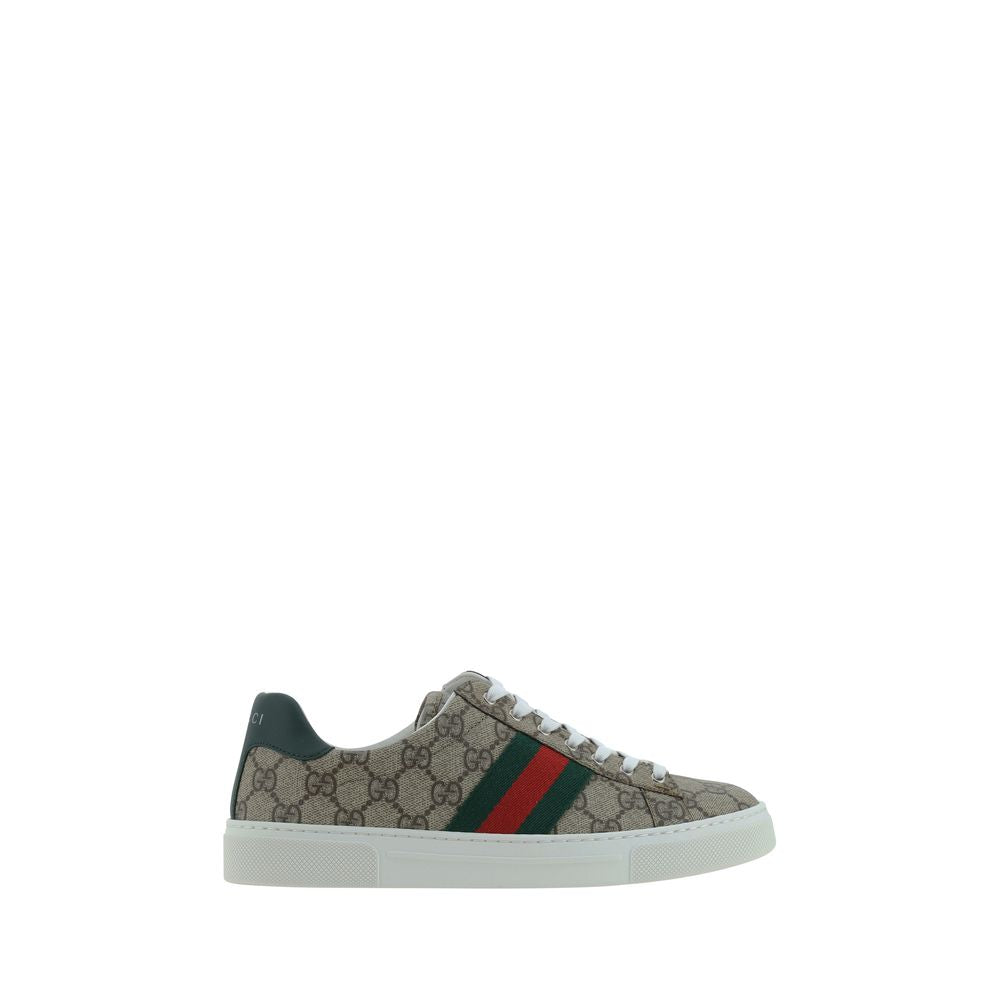 Gucci lave sneakers i flerfarget stoff