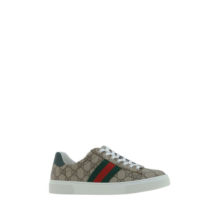 Gucci lave sneakers i flerfarget stoff