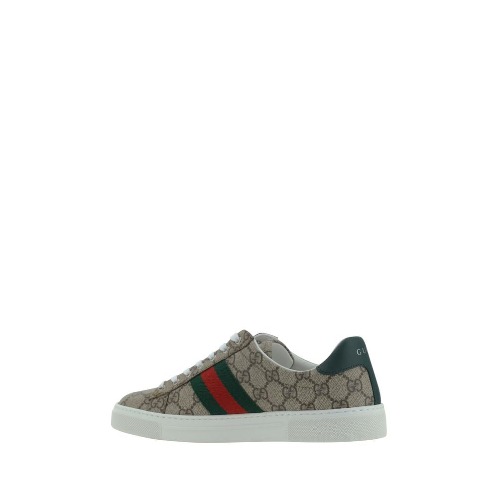 Gucci lave sneakers i flerfarget stoff