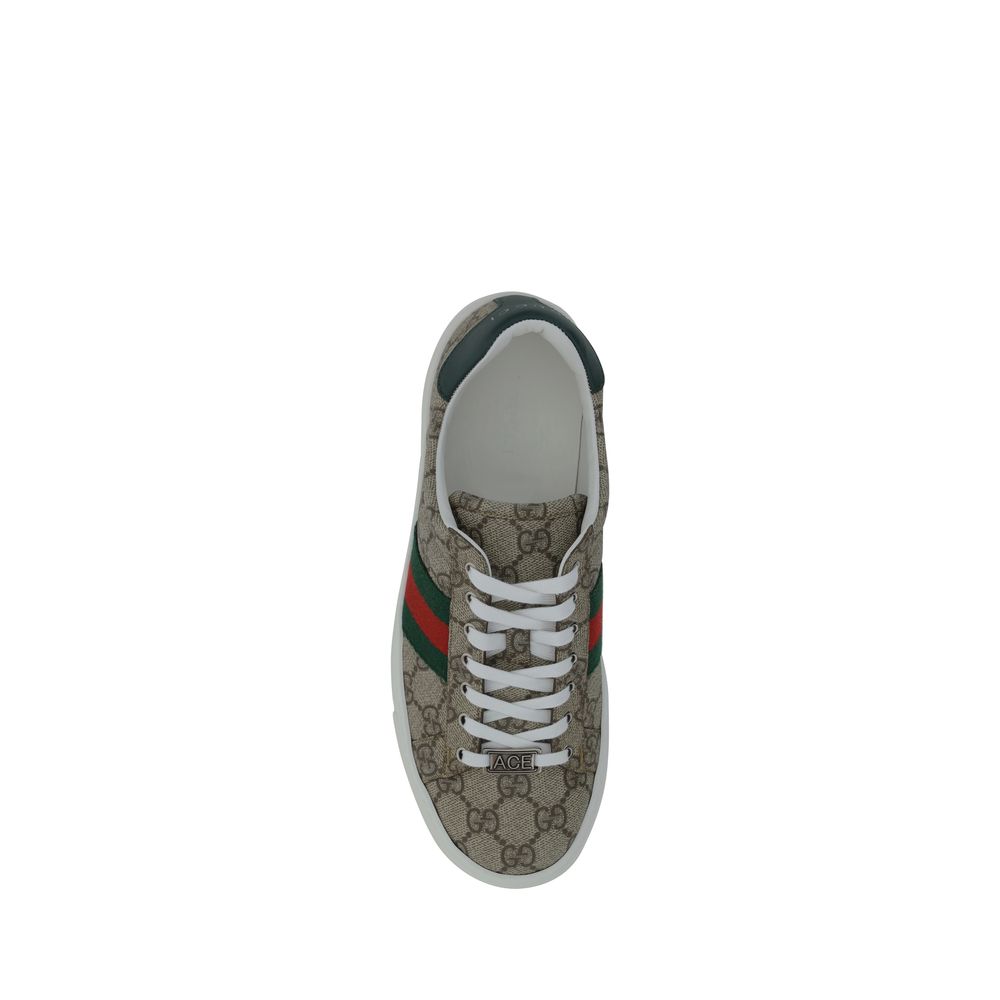 Gucci lave sneakers i flerfarget stoff