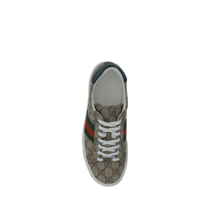 Gucci lave sneakers i flerfarget stoff