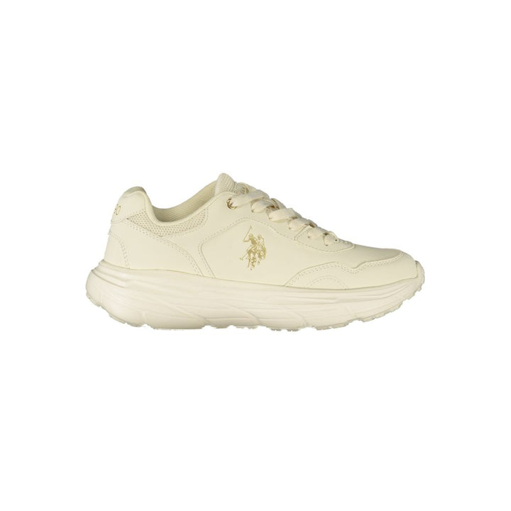U.S. POLO ASSN. Hvit Polyuretan Sneaker for Dame
