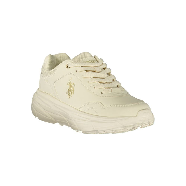 U.S. POLO ASSN. Hvit Polyuretan Sneaker for Dame