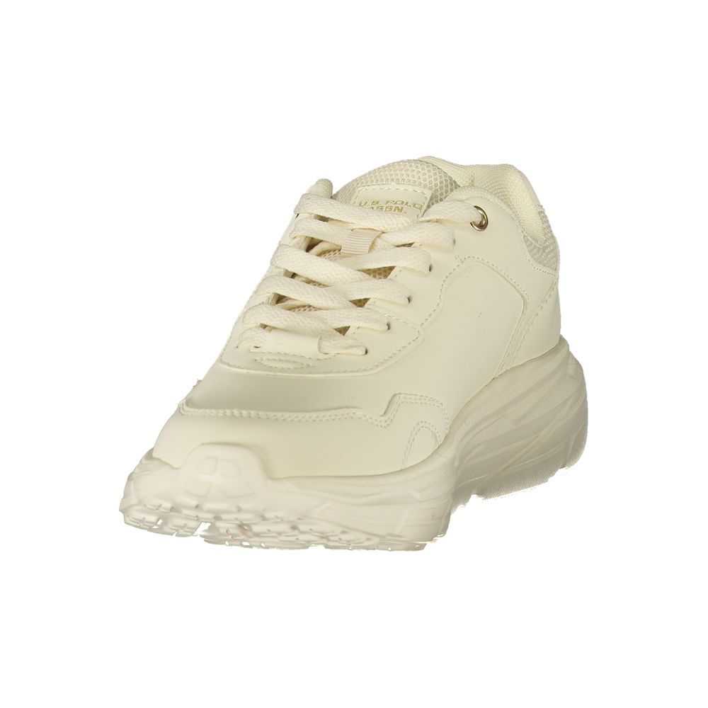 U.S. POLO ASSN. Hvit Polyuretan Sneaker for Dame