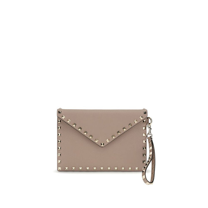 Valentino Garavani Beige Kalveskinn Bos Taurus Clutchveske