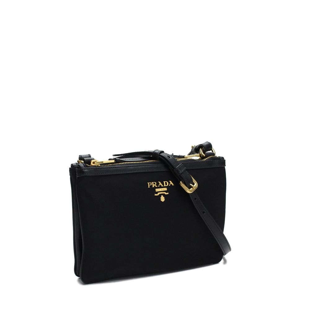 Prada svart crossbodyveske i nylon