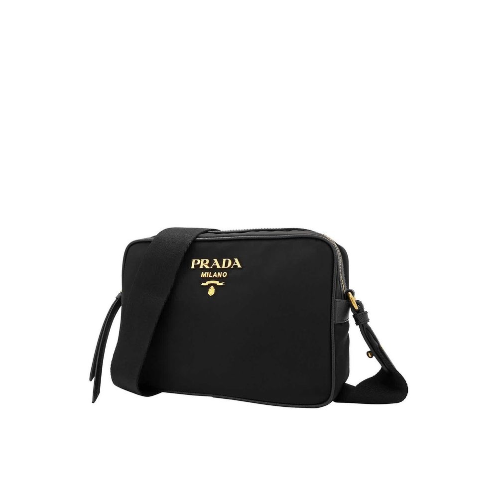 Prada skulderveske i sort nylon