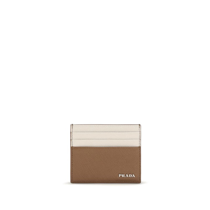 Prada Beige Kalveskinn Lommebok