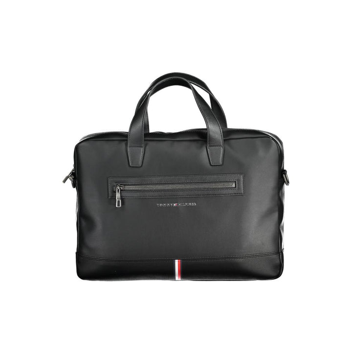 Tommy Hilfiger Svart Dokumentmappe for menn i polyuretan