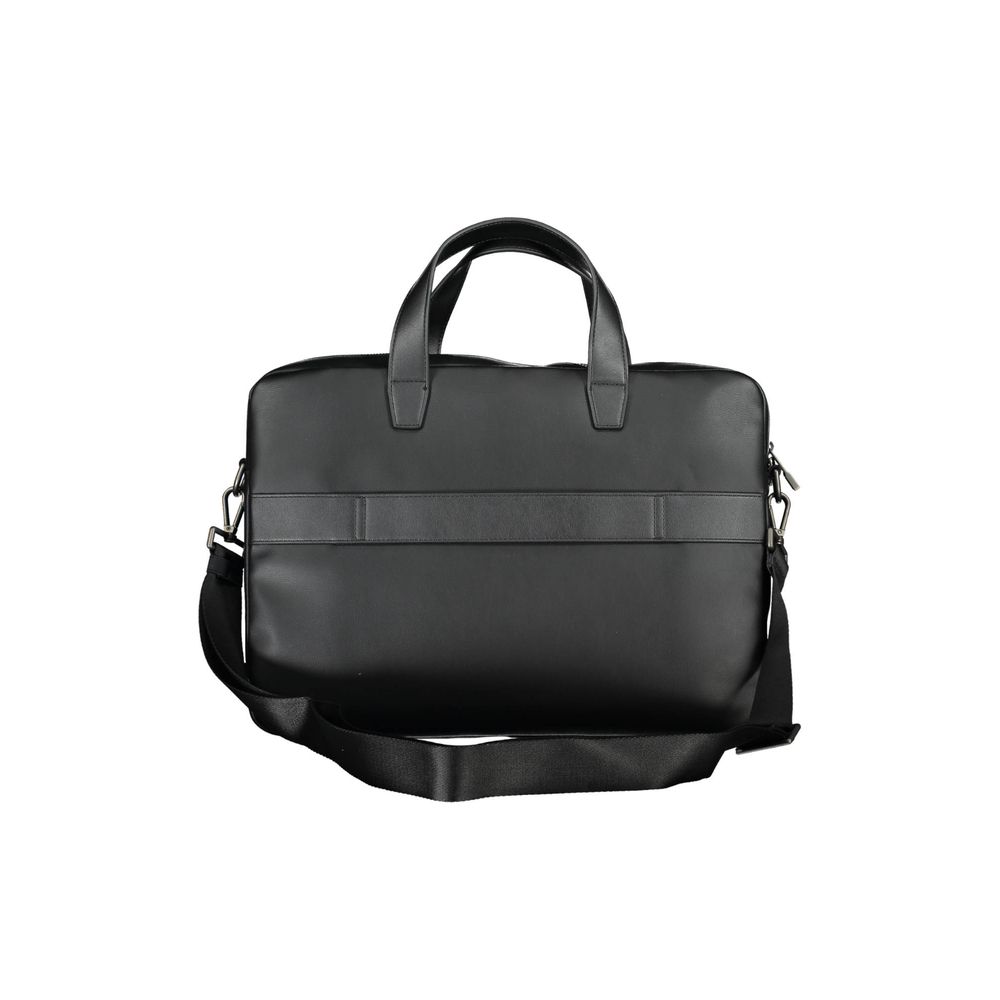 Tommy Hilfiger Svart Dokumentmappe for menn i polyuretan