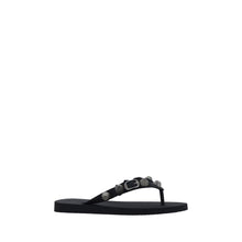 Balenciaga Black Polyester Flat Sandals