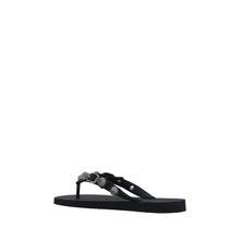 Balenciaga Black Polyester Flat Sandals
