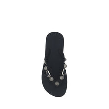 Balenciaga Black Polyester Flat Sandals