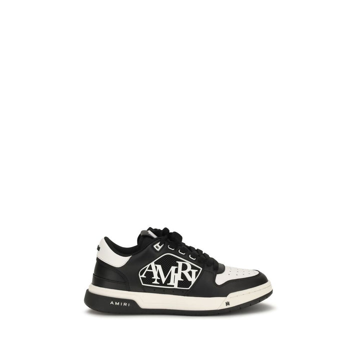 Amiri svarte kalveskinn Bos Taurus lave sneakers