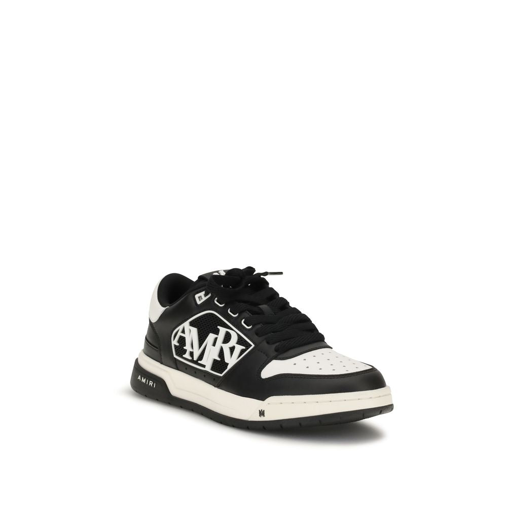 Amiri svarte kalveskinn Bos Taurus lave sneakers