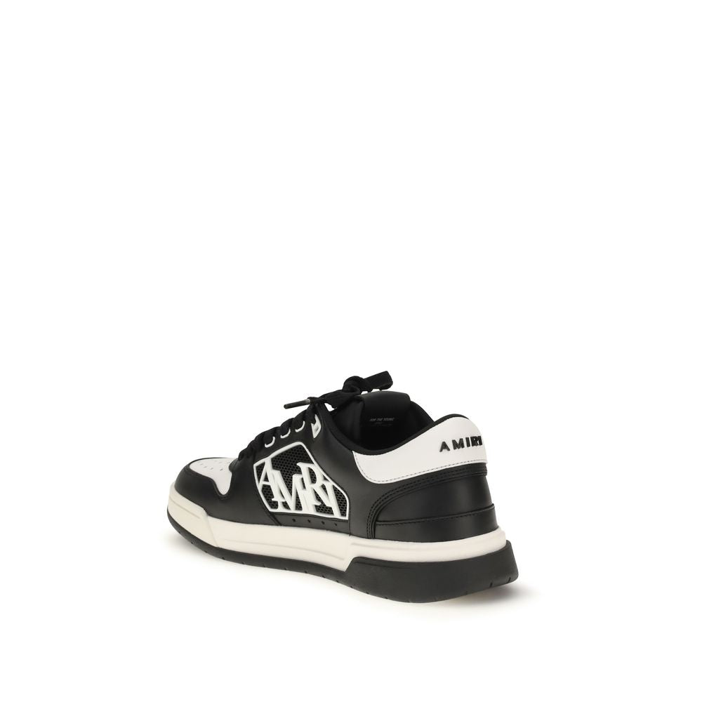 Amiri svarte kalveskinn Bos Taurus lave sneakers