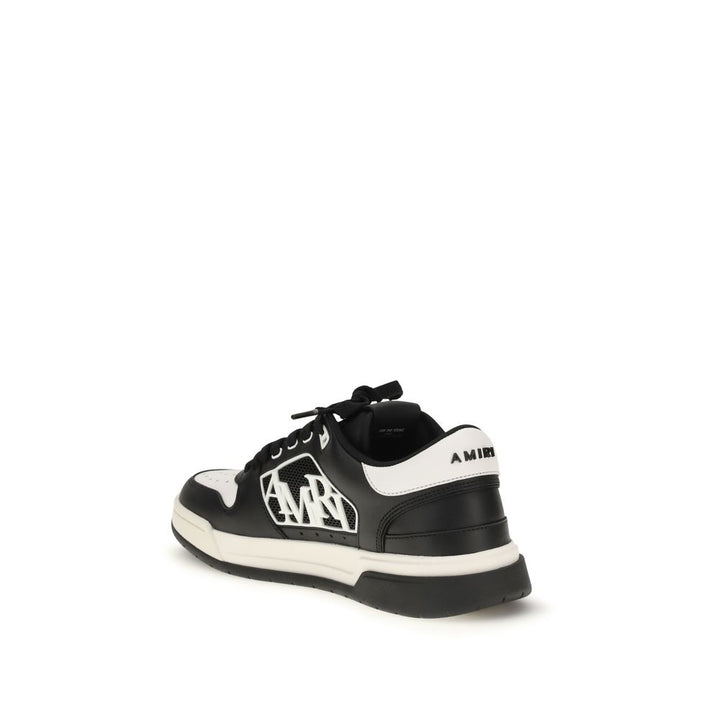 Amiri svarte kalveskinn Bos Taurus lave sneakers