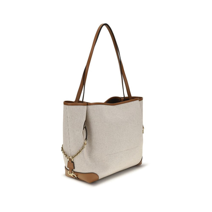 Chloé Beige Skulderveske i Bomull