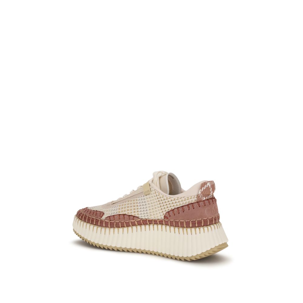 Chloé Beige Chunky Nylon-joggesko