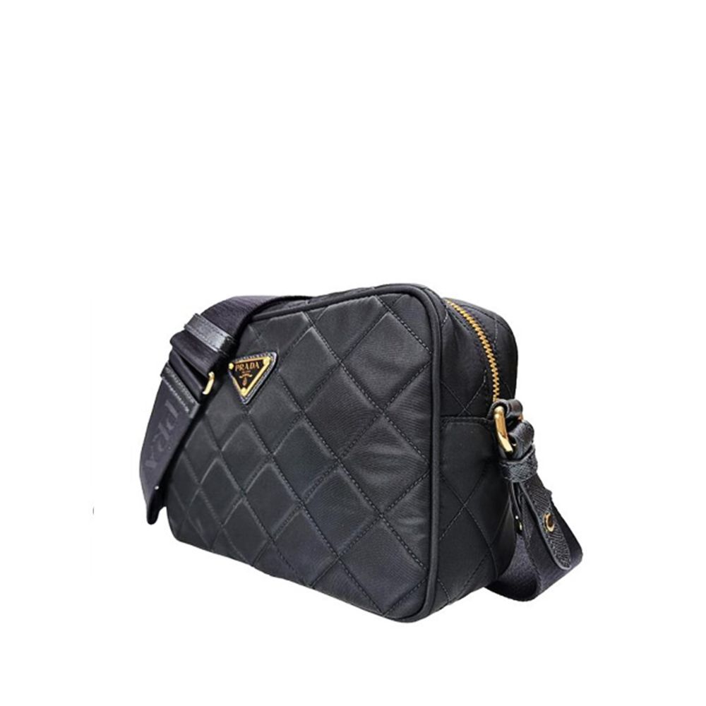 Prada sort skulderveske i nylon