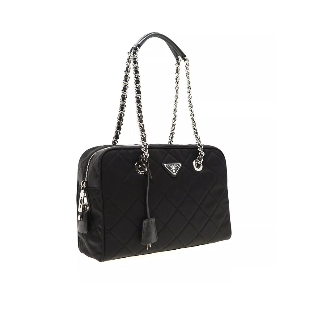 Prada Skulderveske i svart nylon