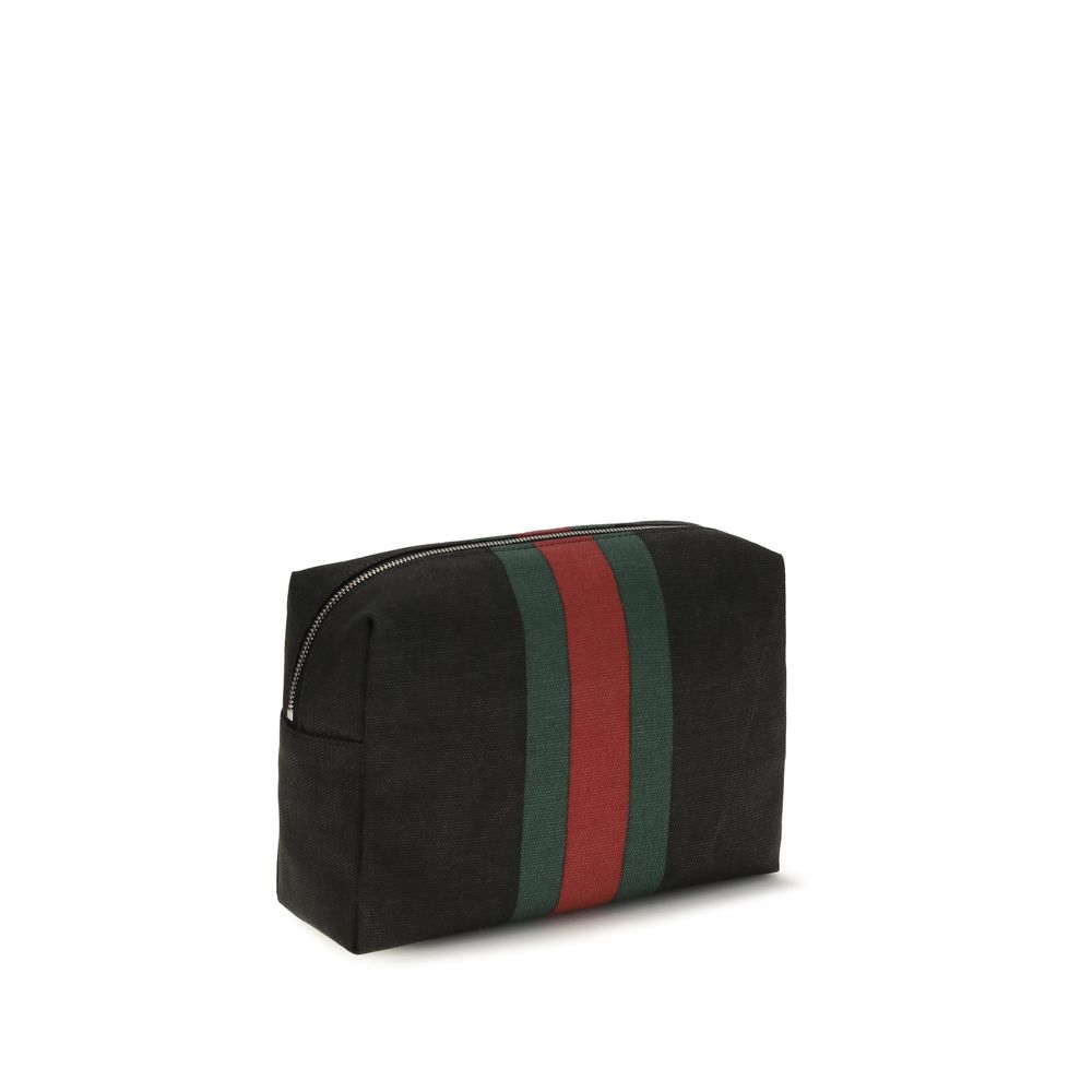 Gucci Black Fabric Handbag
