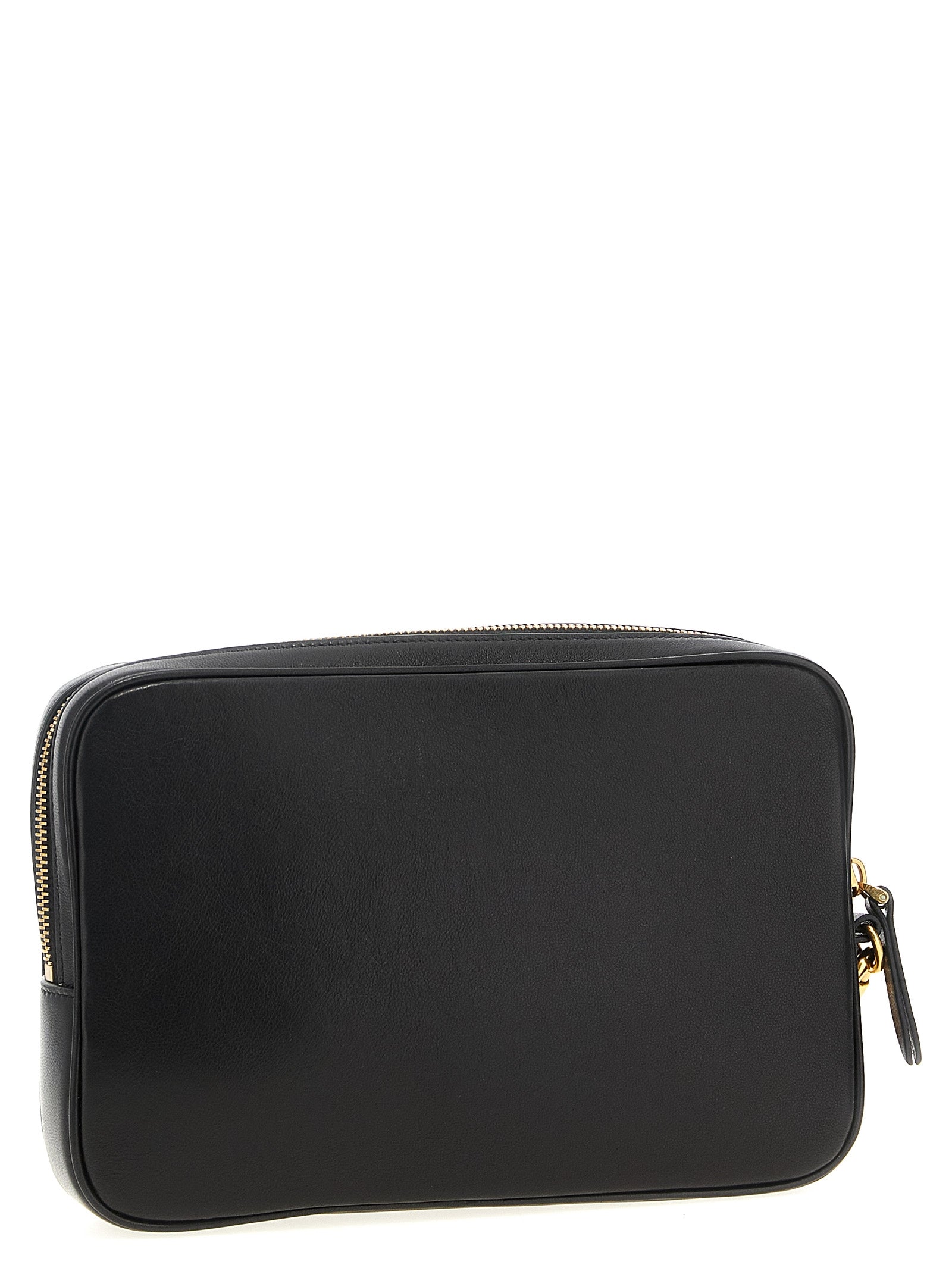 Multicolor Lamb Leather Clutch Bag