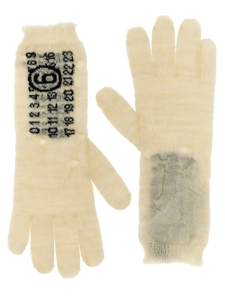 MM6 Maison Margiela Tofargede Hansker i Ull