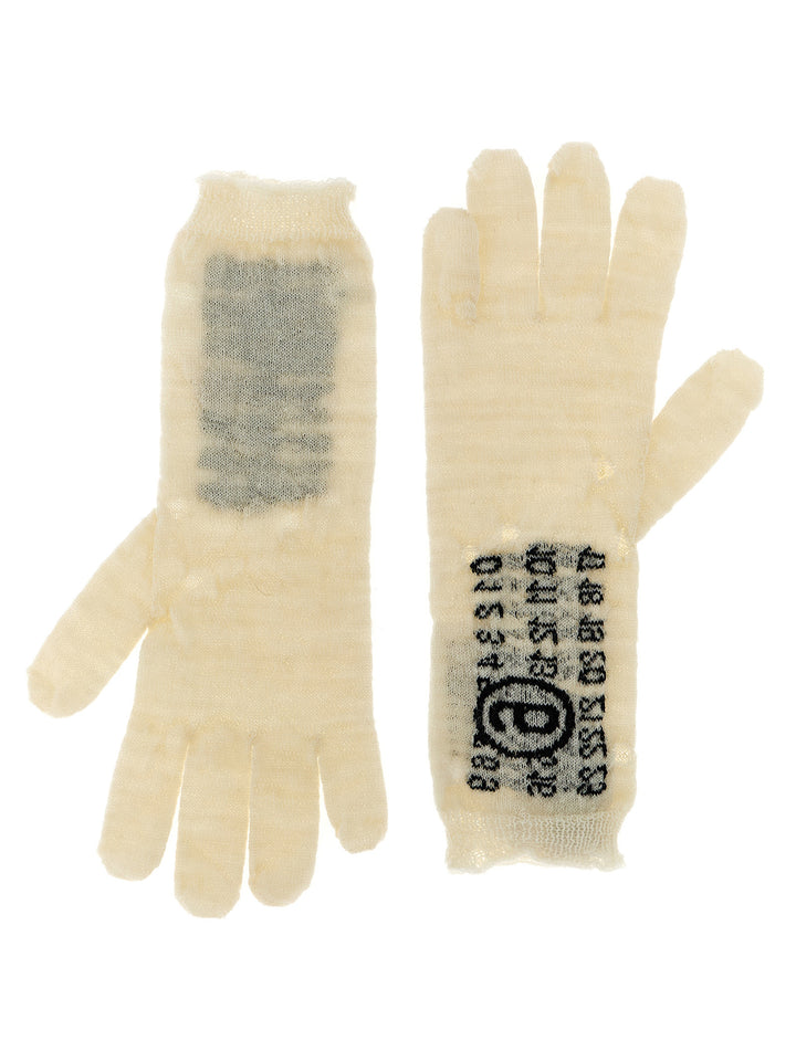 MM6 Maison Margiela Tofargede Hansker i Ull