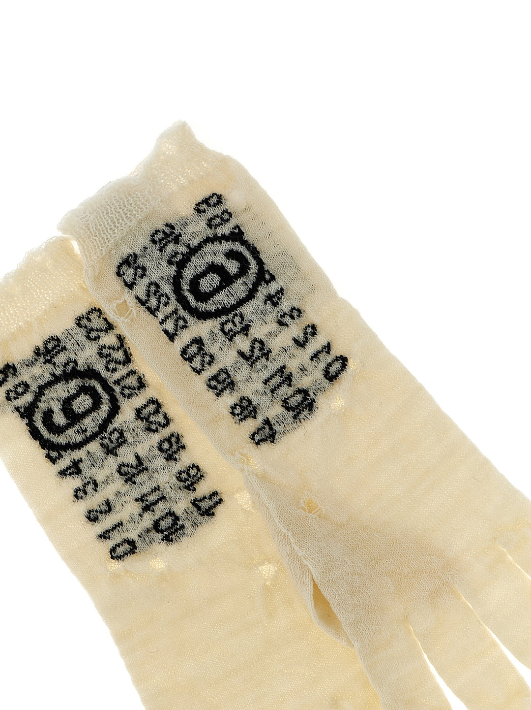 MM6 Maison Margiela Tofargede Hansker i Ull