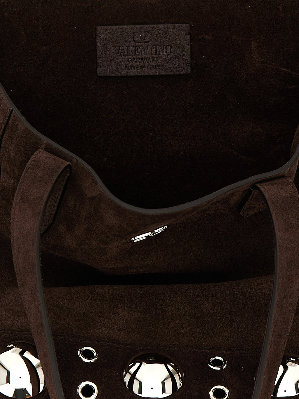 Valentino Garavani Brown Cowhide Tote Bag