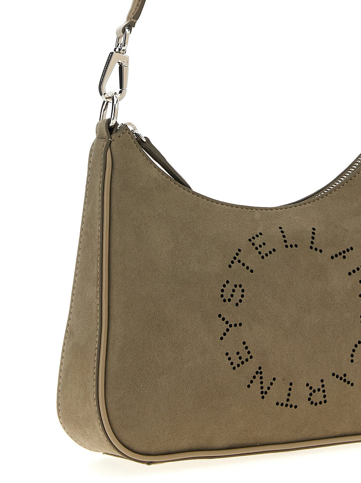 Gray Polyamide Shoulder Bag